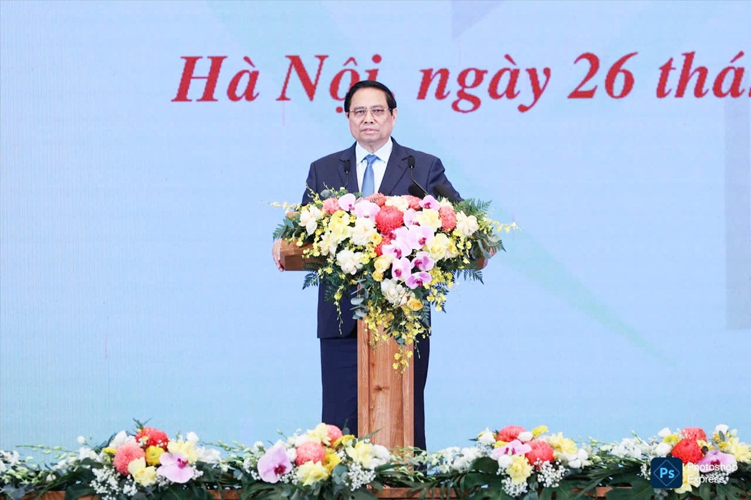 Thủ tướng Chính phủ Phạm Minh Chính phát biểu tại Hội nghị. (Ảnh Lê Anh Dũng)