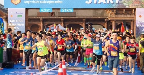 Sự kiện thể thao, văn hóa đặc biệt mang tên Tam Chúc Running 2025. ảnh CTV