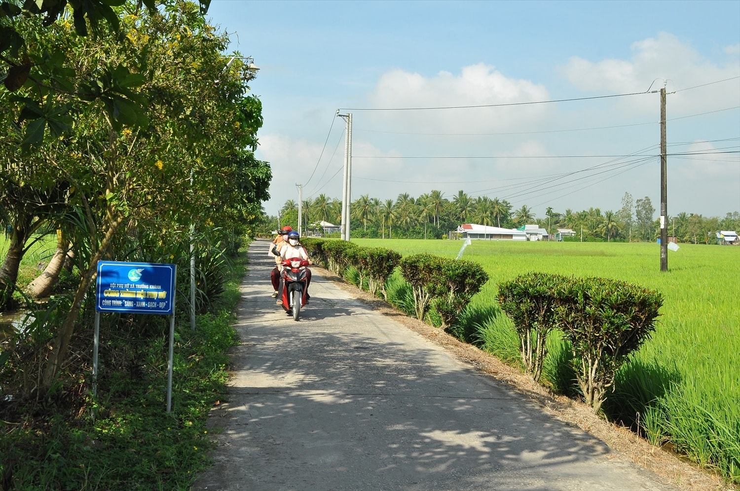 Vùng quê nông thôn mới ở TP. Cần Thơ ngày càng sáng, xanh, sạch, đẹp. (Ảnh: TL)