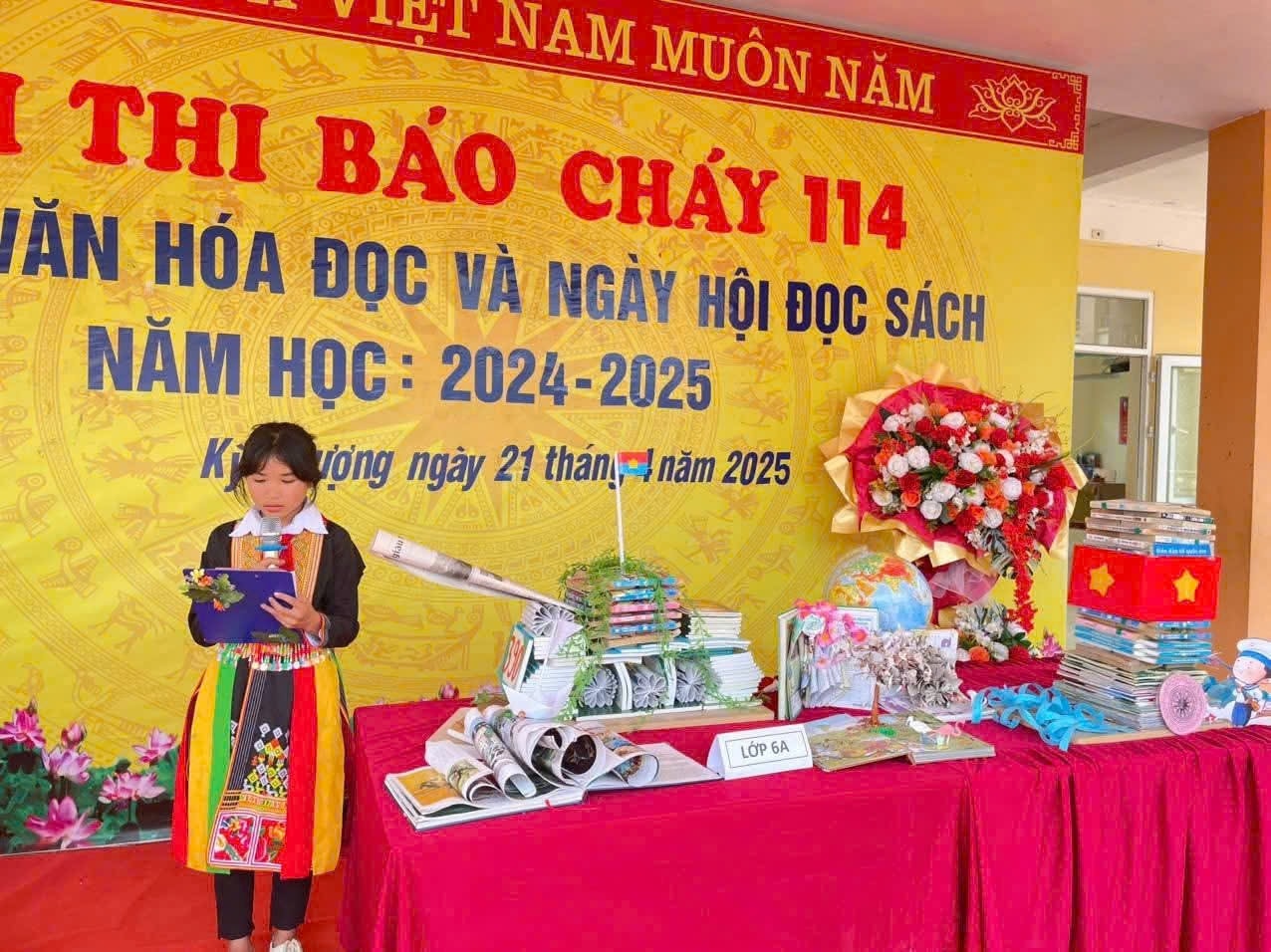 Vượt qua nhiều khó khăn, trường TH và THCS Kỳ Thượng luôn phấn đấu nâng cao chất lượng dạy và học, đẩy mạnh các hoạt động ngoại khóa (Ảnh: Mỹ Dung)