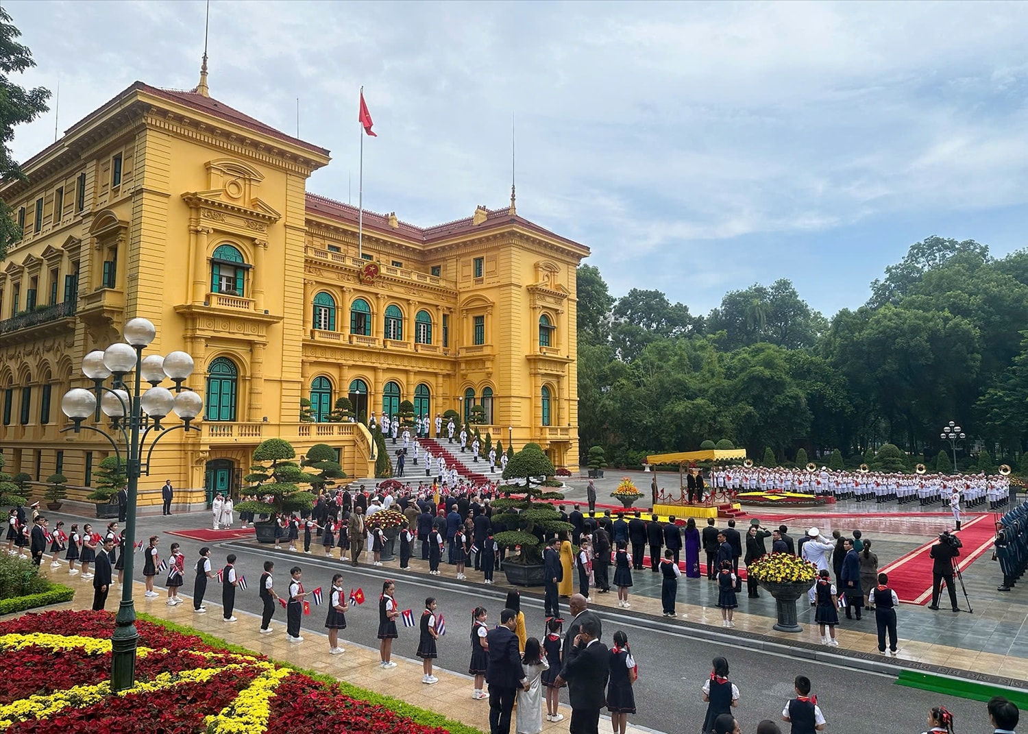 (Dẫn nguồn)Tổng Bí thư Tô Lâm chủ trì lễ đón Bí thư thứ nhất, Chủ tịch nước Cuba 4
