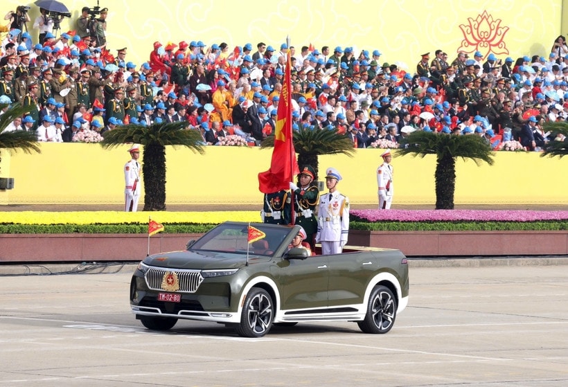 Lễ Kỷ niệm, diễu binh, diễu hành 80 năm Cách mạng Tháng Tám thành công và Quốc khánh nước Cộng hòa xã hội chủ nghĩa Việt Nam. (Ảnh: TTXVN)