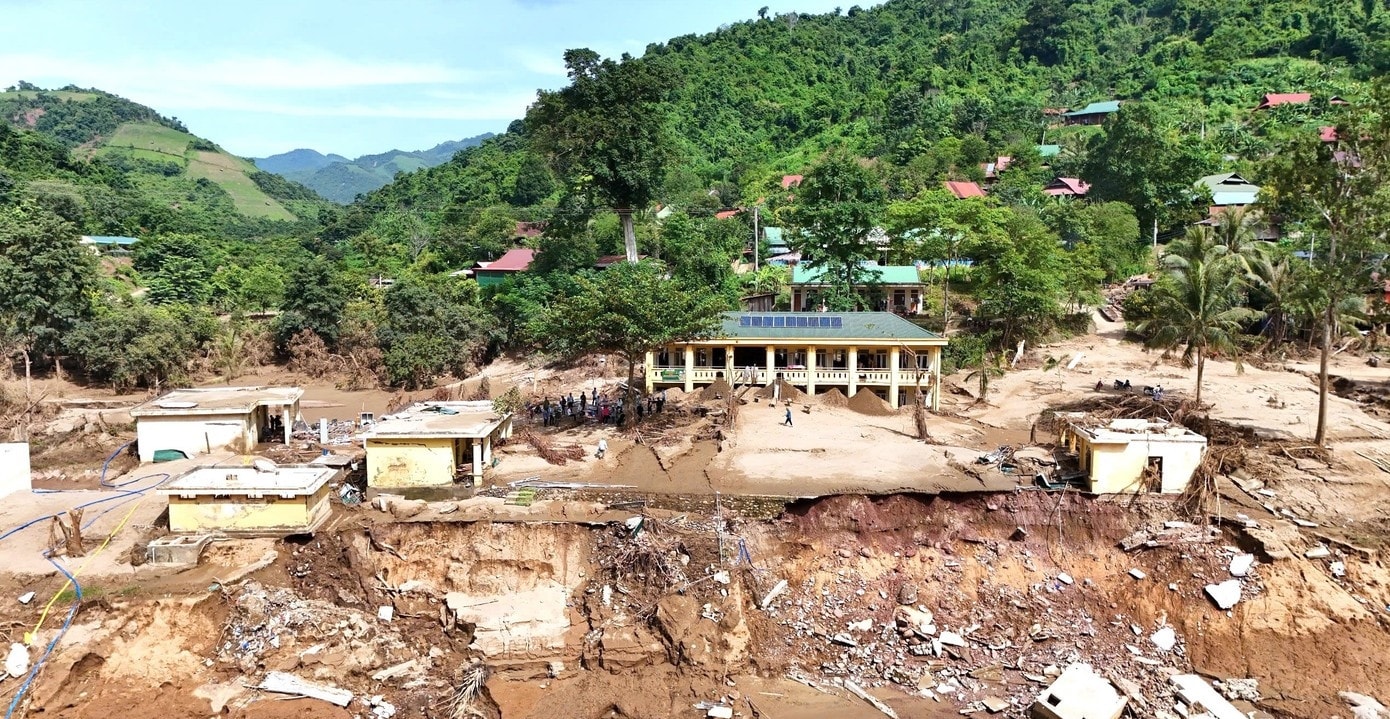 Điểm chính Trưởng Phổ thông Dân tộc bán trú Tiểu học Mỹ Lý 2 đã bị lũ phá tan hoang - Ảnh Thanh Hải Điểm chính Trưởng Phổ thông Dân tộc bán trú Tiểu học Mỹ Lý 2 đã bị lũ phá tan hoang - Ảnh Thanh Hải