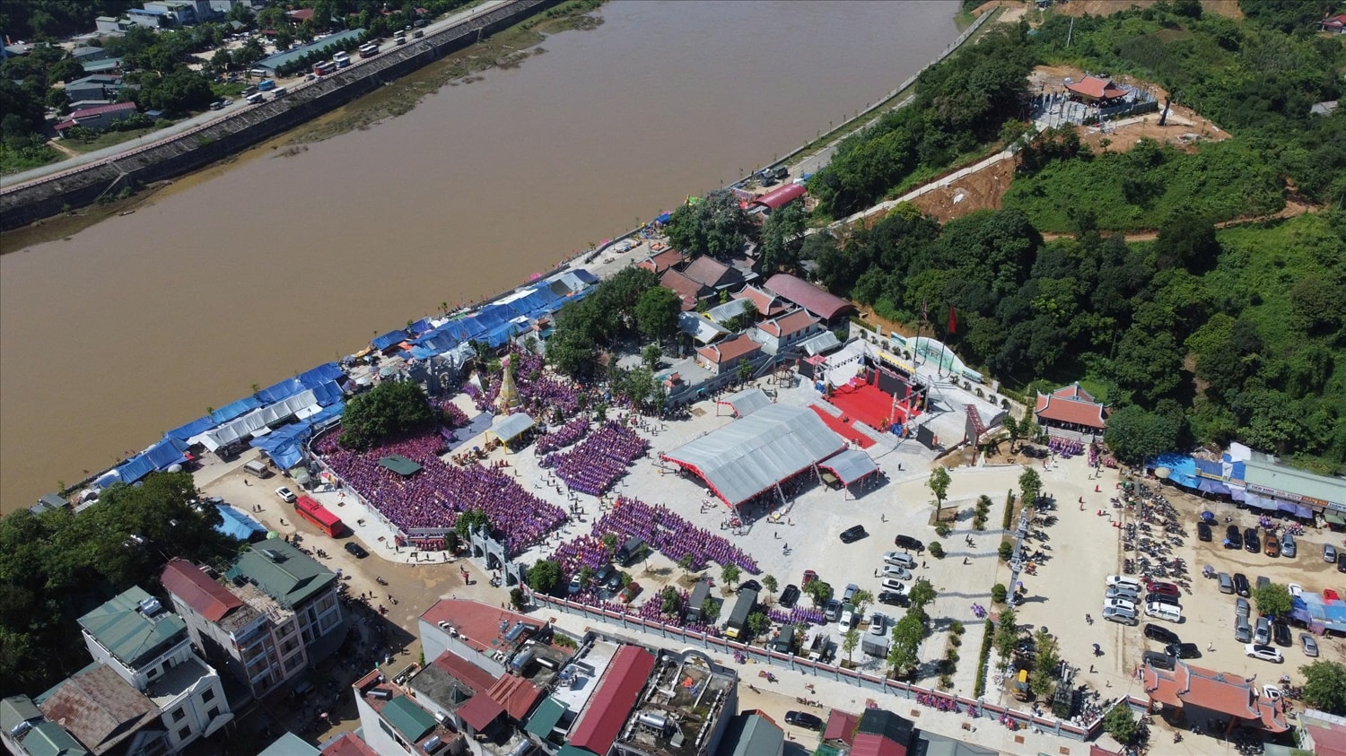 Di tích lịch sử văn hoá cấp Quốc gia Đền Bảo Hà khang trang sau khi tôn tạo, mở rộng (ảnh Trọng Bảo)
