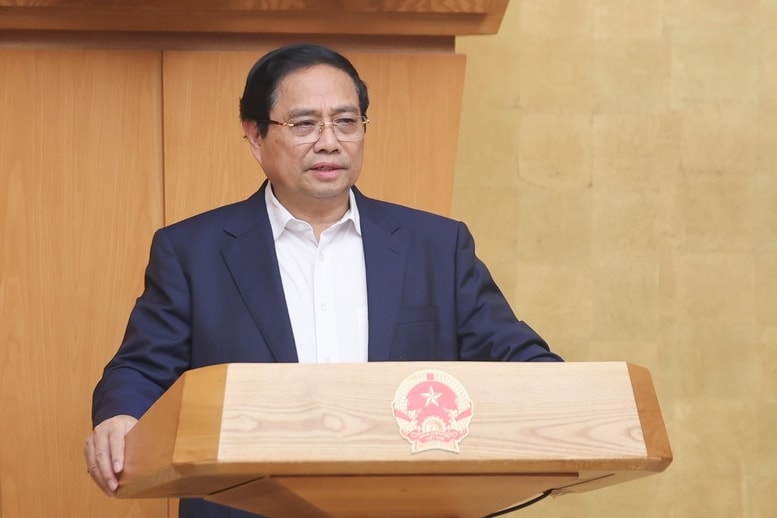 Thủ tướng Phạm Minh Chính phát biểu mở đầu phiên họp Phiên họp Chính phủ chuyên đề xây dựng pháp luật tháng 9/2025 - Ảnh: VGP/Nhật Bắc