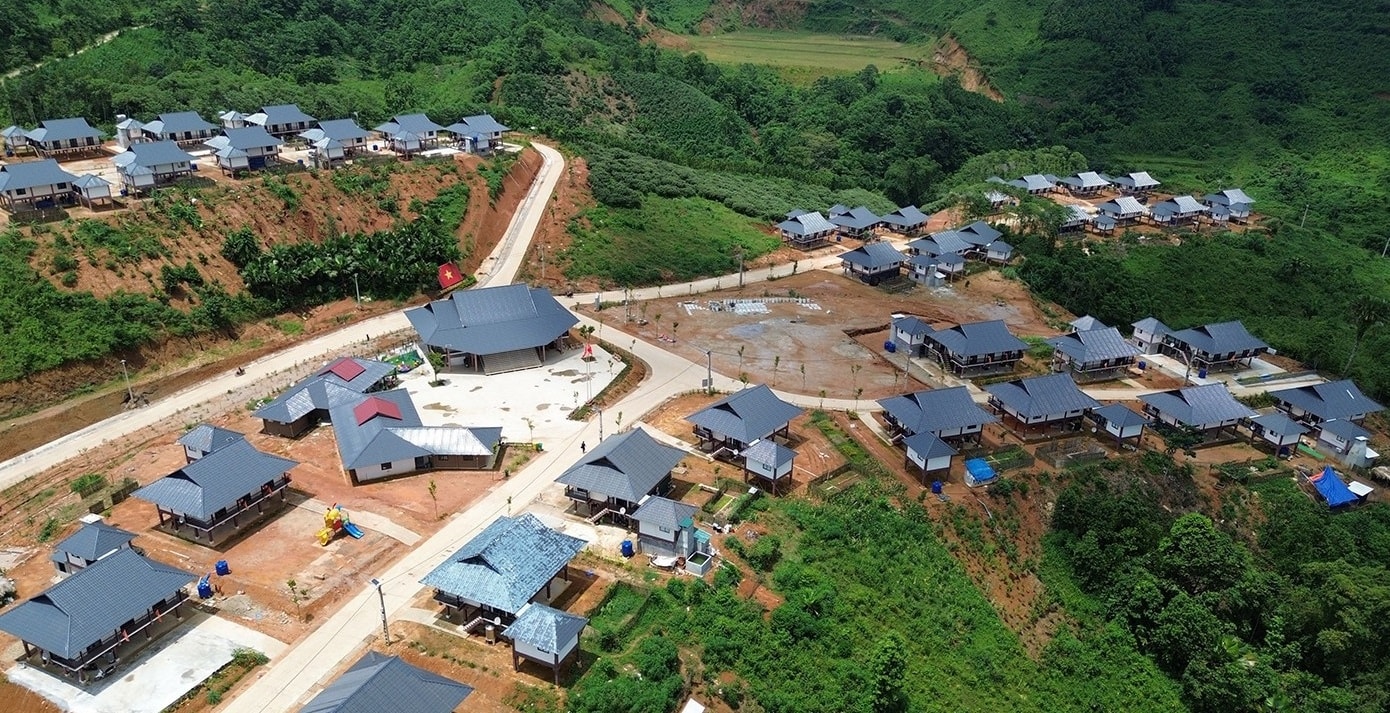Làng Nủ đã được đầu tư xây dựng khang trang (ảnh Trọng Bảo)
