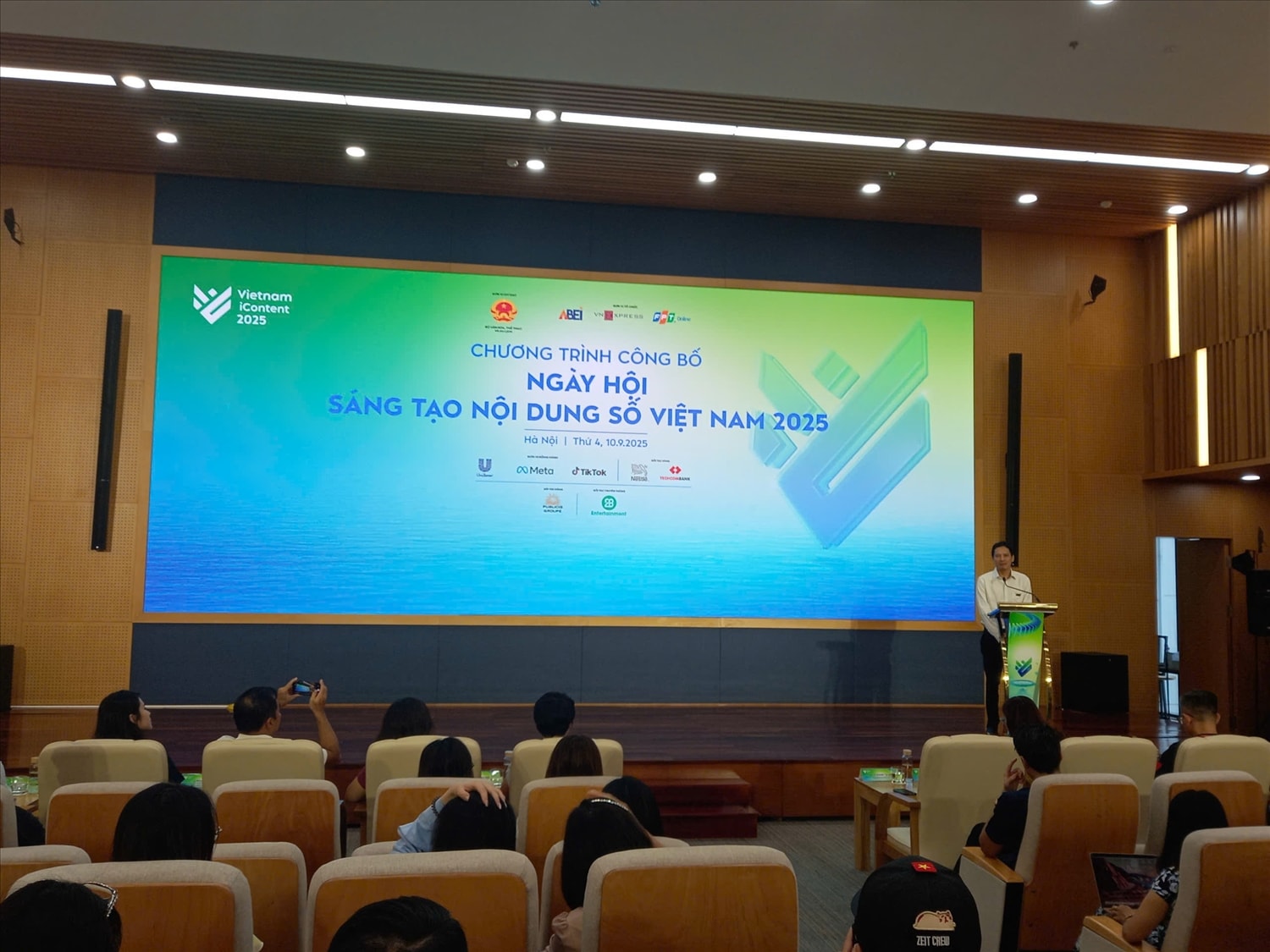 ông Lê Quang Tự Do, Cục trưởng Cục Phát thanh, Truyền hình và Thông tin điện tử (Bộ Văn hóa, Thể thao và Du lịch) phát biểu taij Chương trình