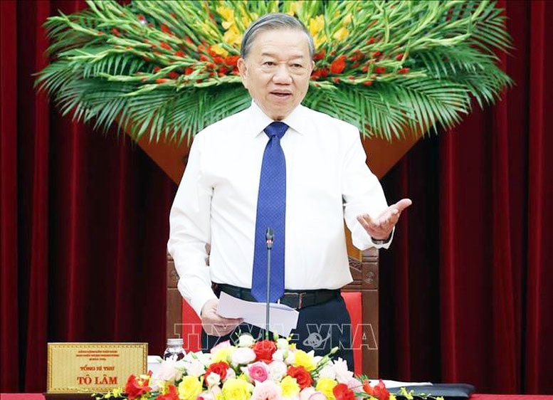 Tổng Bí thư Tô Lâm: Mỗi gia đình là một tế bào học tập, mỗi người dân là một công dân học tập suốt đời - Ảnh: Thống Nhất/TTXVN