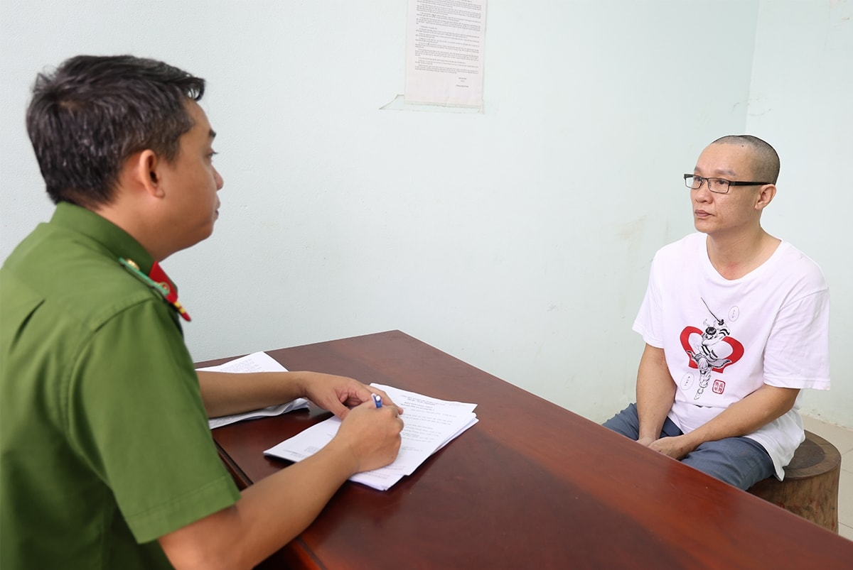 Bị can Vũ Văn Nam tại Cơ quan Công an Bị can Vũ Văn Nam tại Cơ quan Công an