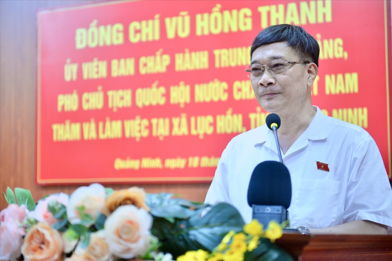 Phó Chủ tịch Quốc hội Vũ Hồng Thanh phát biểu chỉ đạo (Ảnh: Mỹ Dung)