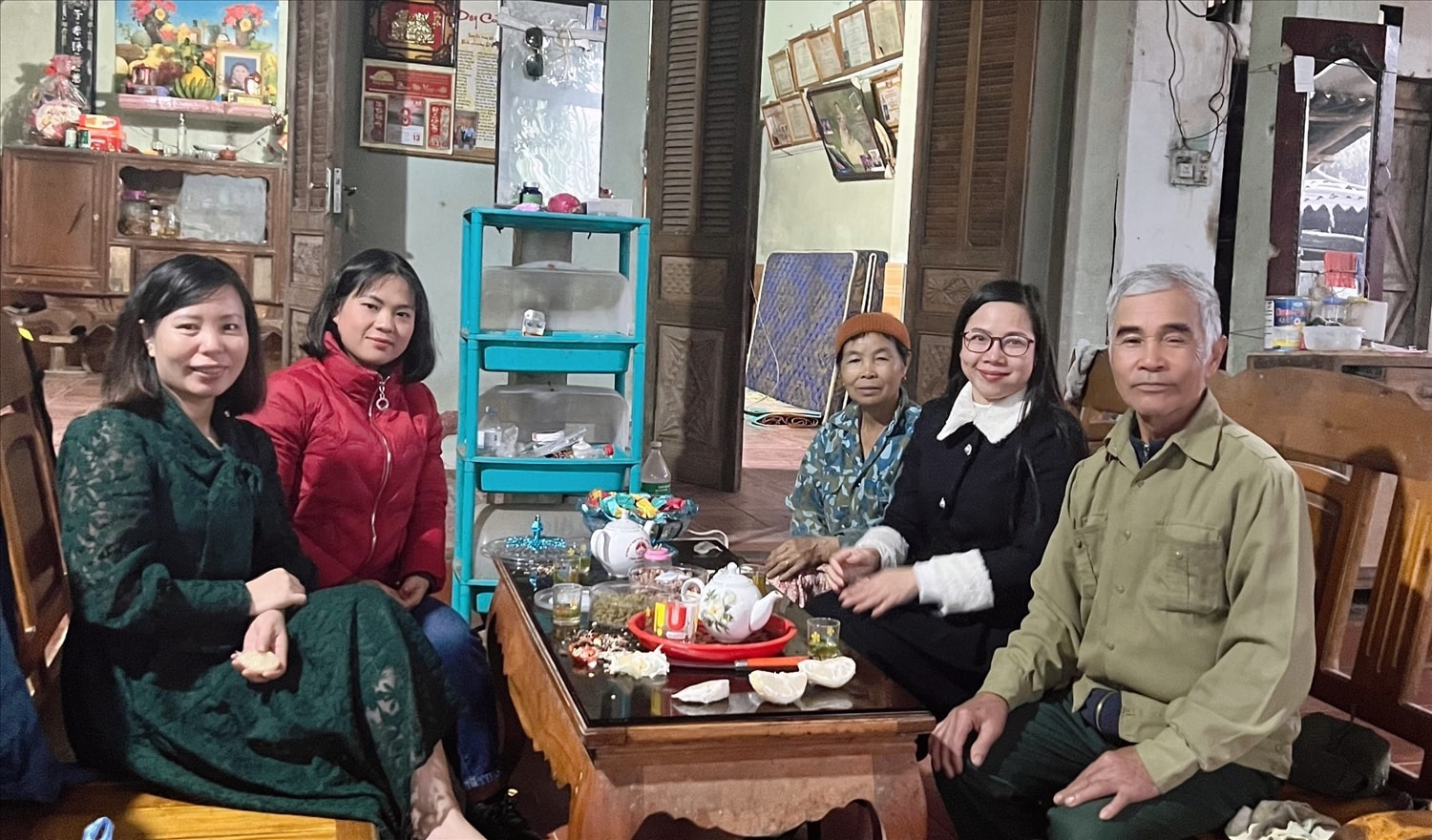 Ông Đào Xuân Lư tại nhà riêng (Ảnh: Lý Thu)