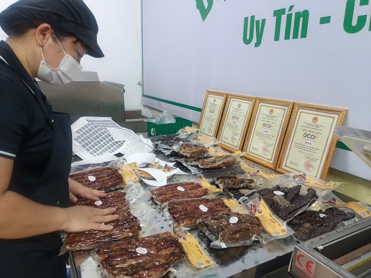 Sản phẩm thịt trâu gác bếp đã thành phẩm