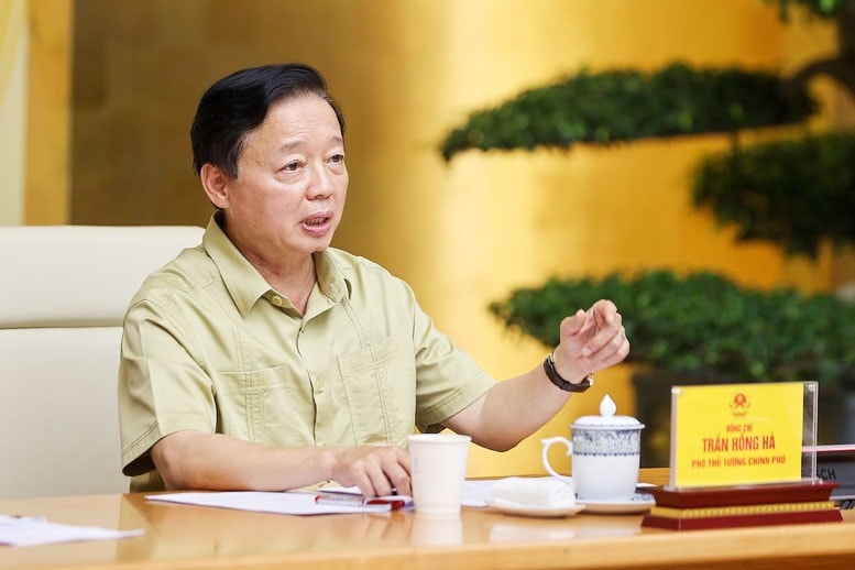 Phó Thủ tướng Trần Hồng Hà phát biểu tại phiên họp - Ảnh: VGP/Nhật Bắc