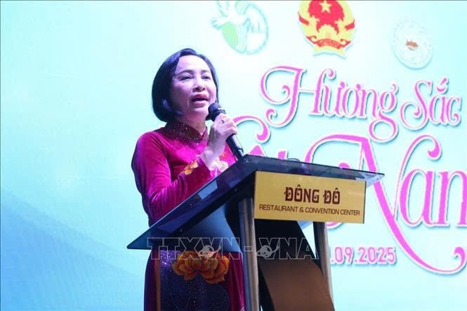 Phó Chủ tịch Quốc hội Nguyễn Thị Thanh phát biểu tại sự kiện. Ảnh: TTXVN
