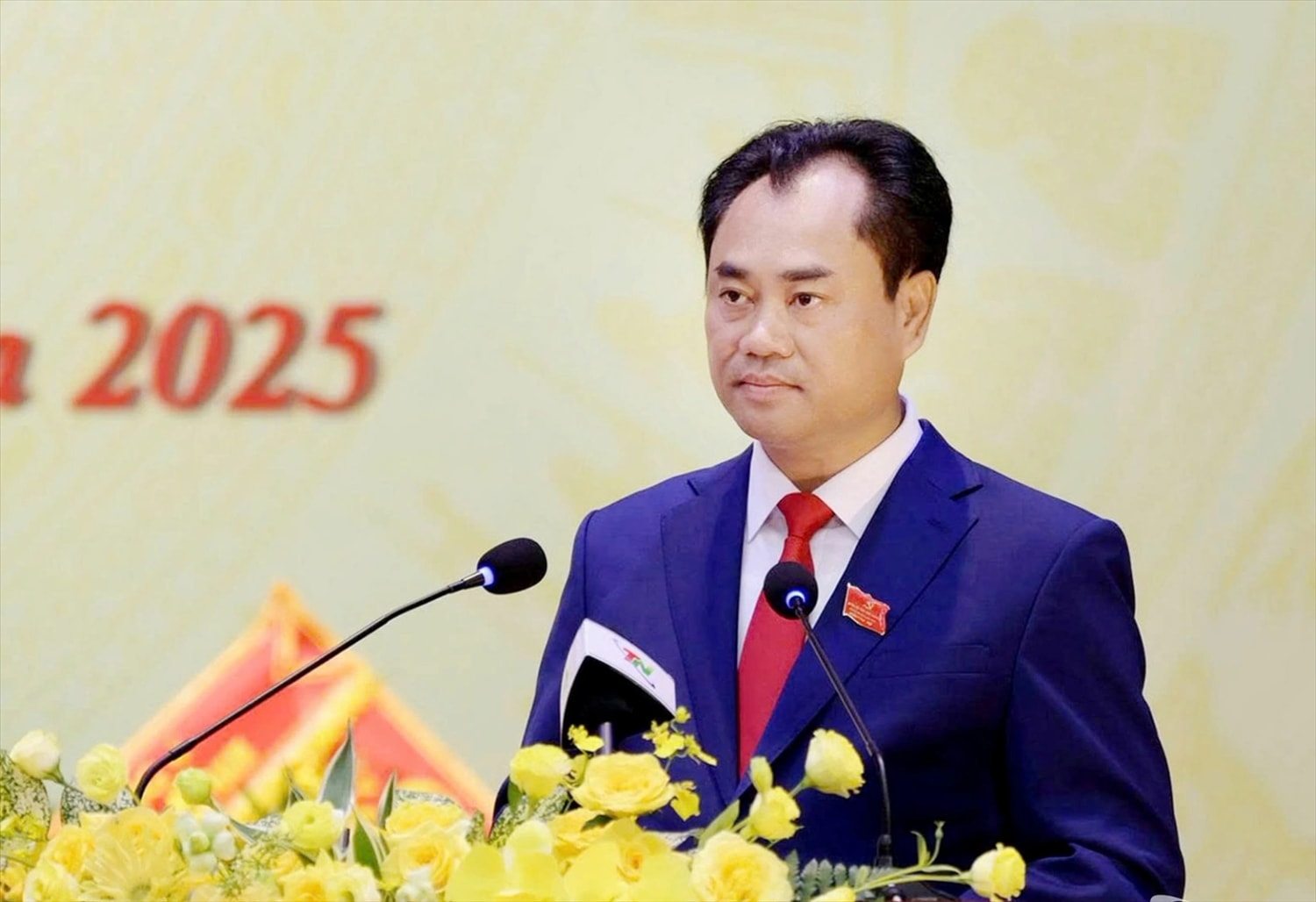 Bí thư Tỉnh ủy Thái Nguyên Trịnh Việt Hùng phát biểu khai mạc Đại hội đại biểu Đảng bộ tỉnh Thái Nguyên lần thứ I, nhiệm kỳ 2025-2030.