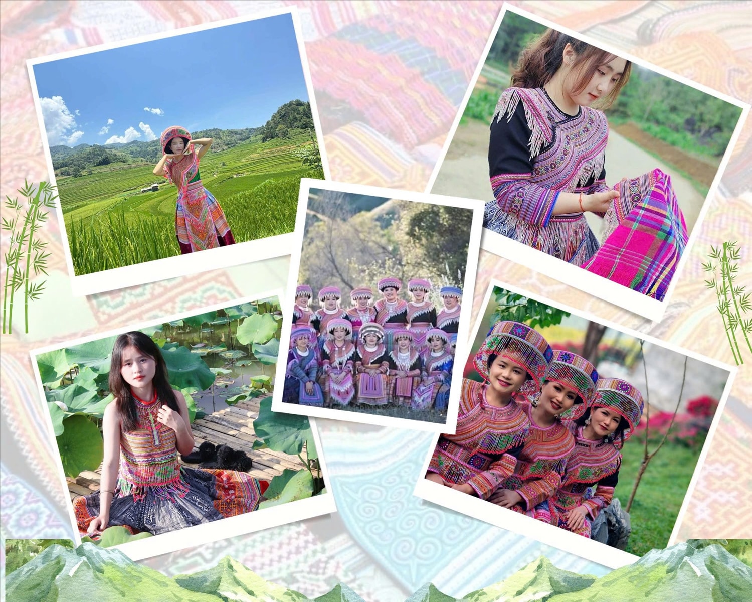 Thế hệ trẻ người Mông ngày nay yêu thích những trang phục thổ cẩm cách tân, thể hiện sự tự hào về văn hóa dân tộc. Thế hệ trẻ người Mông ngày nay yêu thích những trang phục thổ cẩm cách tân, thể hiện sự tự hào về văn hóa dân tộc.