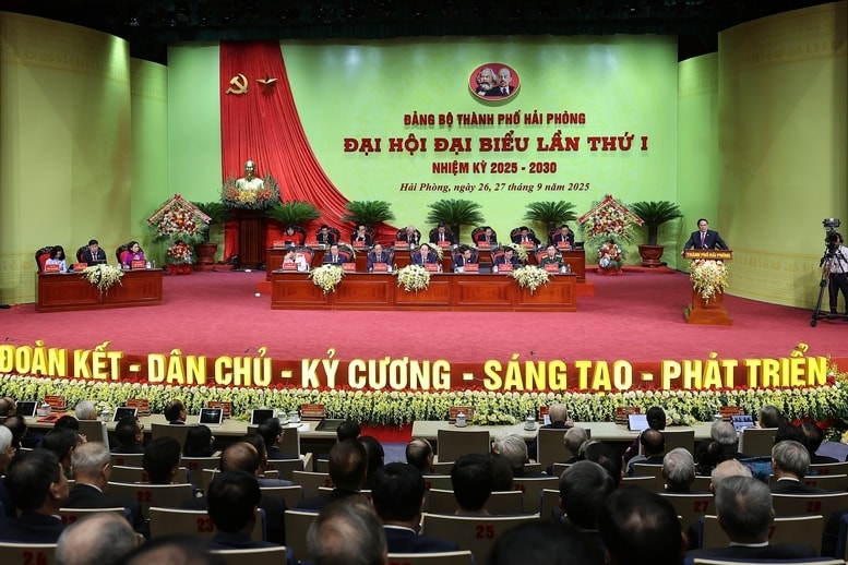 Đại hội đại biểu Đảng bộ thành phố Hải Phòng lần thứ nhất, nhiệm kỳ 2025-2030 là sự kiện chính trị có ý nghĩa đặc biệt quan trọng, tạo nền tảng cho sự phát triển mạnh mẽ của Hải Phòng trong kỷ nguyên mới - Ảnh: VGP/Nhật Bắc Đại hội đại biểu Đảng bộ thành phố Hải Phòng lần thứ nhất, nhiệm kỳ 2025-2030 là sự kiện chính trị có ý nghĩa đặc biệt quan trọng, tạo nền tảng cho sự phát triển mạnh mẽ của Hải Phòng trong kỷ nguyên mới - Ảnh: VGP/Nhật Bắc