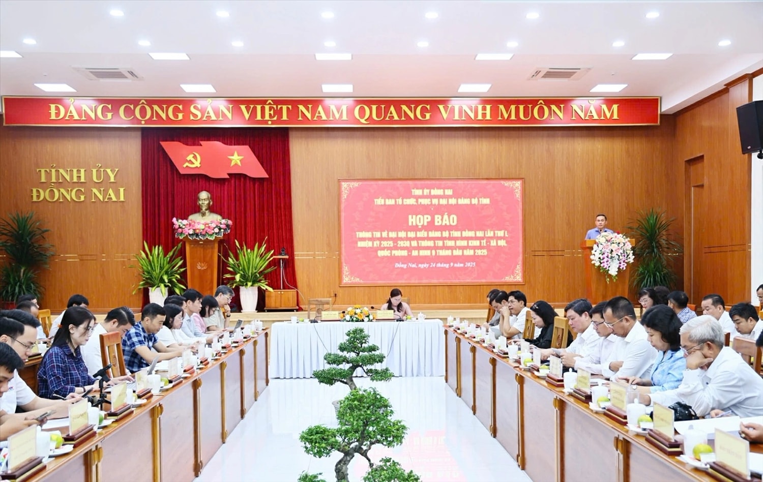 Đồng Nai tổ chức họp báo thông tin về Đại hội Đảng bộ tỉnh ngày 24/9/2025.
