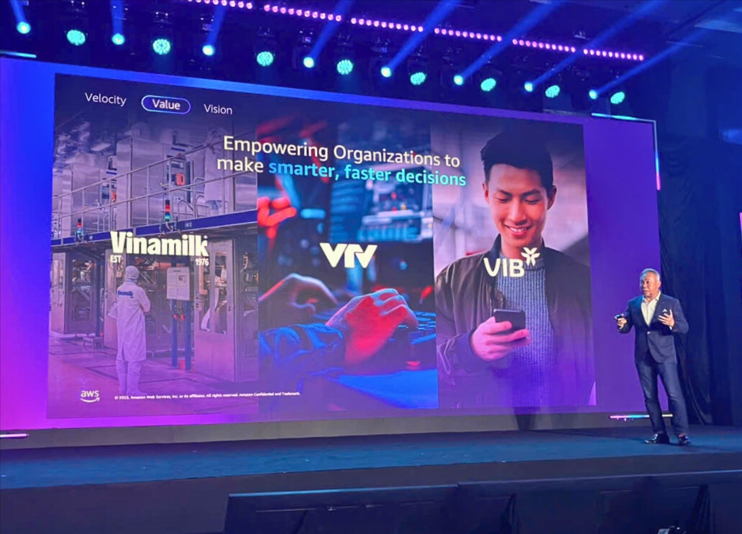 Ông Eric Yeo, Tổng giám đốc AWS Việt Nam, phát biểu tại sự kiện (Ảnh: Minh Anh)