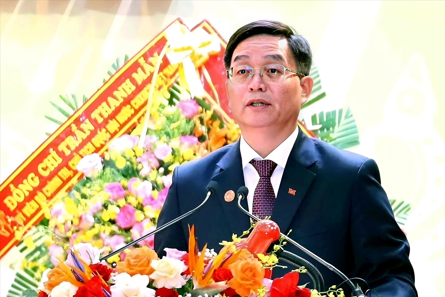 Bí thư Tỉnh ủy Đắk Lắk Nguyễn Đình Trung phát biểu khai mạc. Ảnh: GN