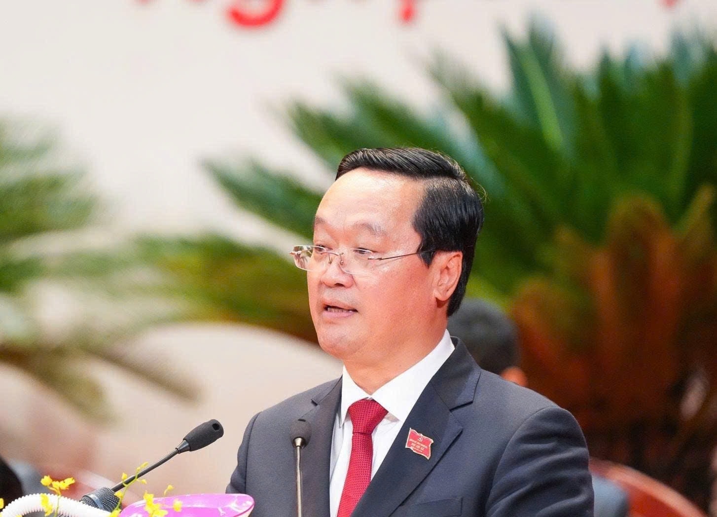 Ông Nguyễn Đức Trung, tái đắc cử Bí thư Tỉnh ủy Nghệ An (Ảnh: Phạm Tiến)