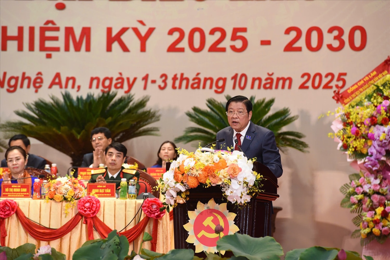 Ông Phan Đình Trạc phát biểu chỉ đạo Đại hội (Ảnh: Pham Tiến)