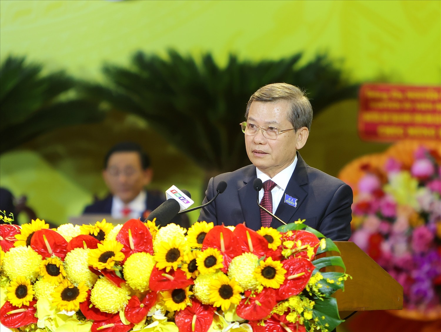 Ông Lê Minh Trí, Bí thư Trung ương Đảng, Chánh án Tòa án nhân dân tối cao phát biểu  chỉ đạo Đại hội