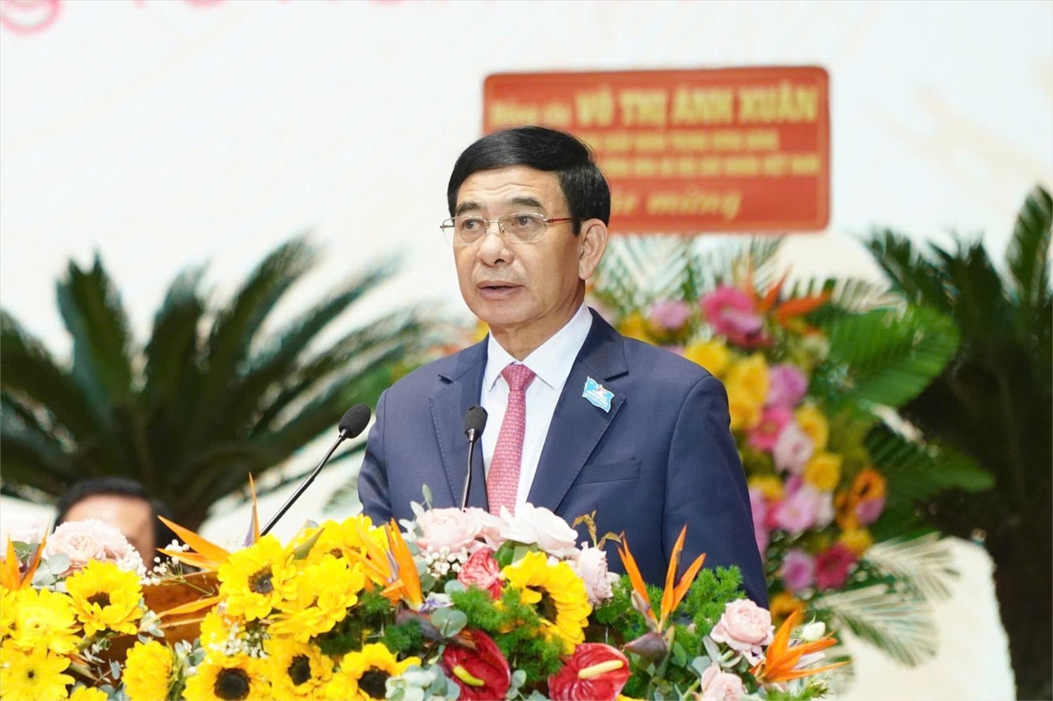 Đại tướng Phan Văn Giang, Ủy viên Bộ Chính trị, Bộ trưởng Bộ Quốc phòng, phát biểu chỉ đạo Đại hội