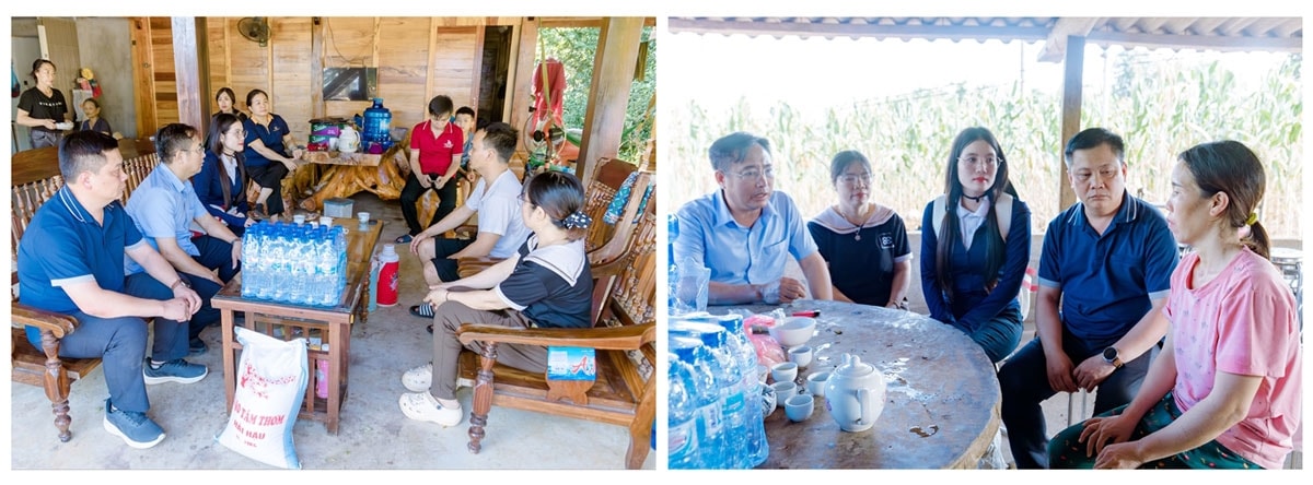 Hiệp hội Du lịch tỉnh Tuyên Quang thăm hỏi, động viên và trao phần quà hỗ trợ cho hai gia đình có người thân không may thiệt mạng trong đợt mưa lũ tại xã Phong Quang và phường Hà Giang 2