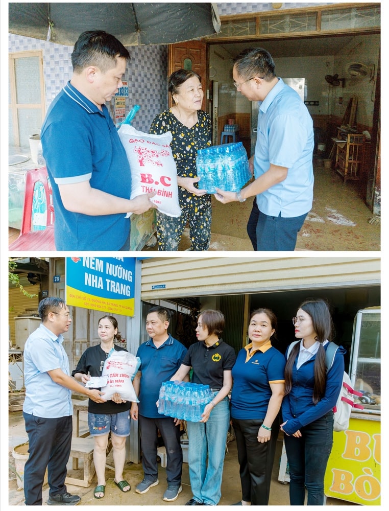 Hiệp hội Du lịch tỉnh Tuyên Quang trao quà hỗ trợ người dân phường Hà Giang 1 bị ảnh hưởng bởi thiên tai