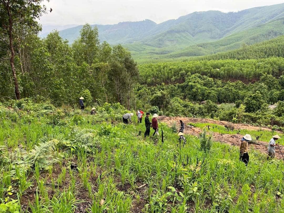 Cuộc sống của bà con làng Canh Tiến chủ yếu dựa vào rừng và sản xuất nông nghiệp (Ảnh T.N)