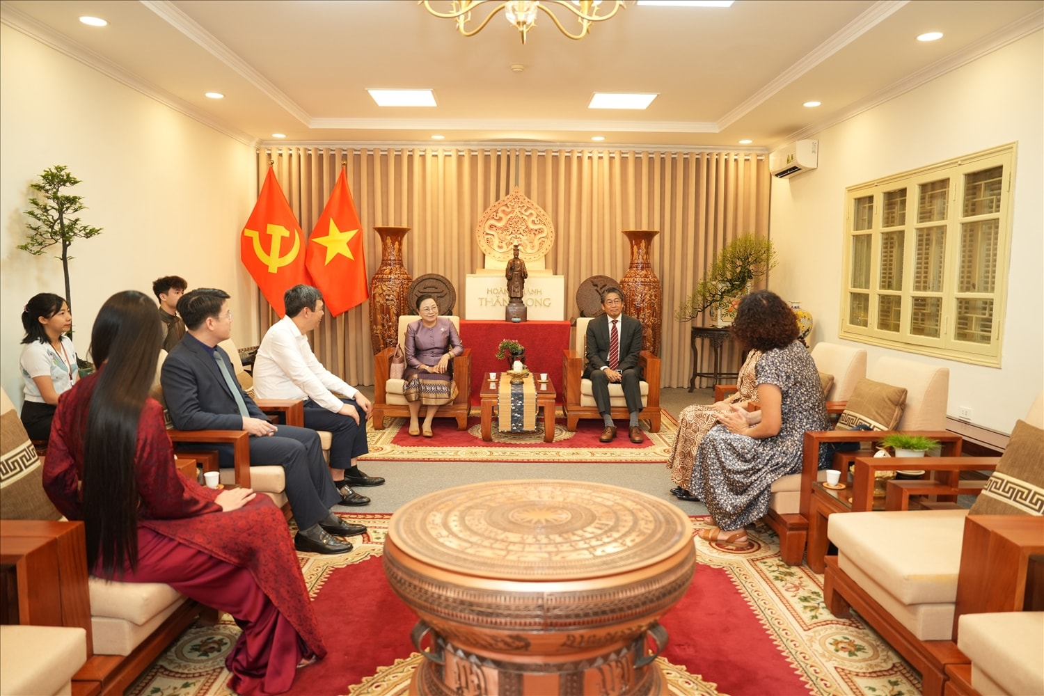 Không gian trải nghiệm văn hoá Trà Việt tại Trung tâm Bảo tồn Di sản Thăng Long – Hà Nội, số 9 Hoàng Diệu, phường Quán Thánh, Hà Nội.