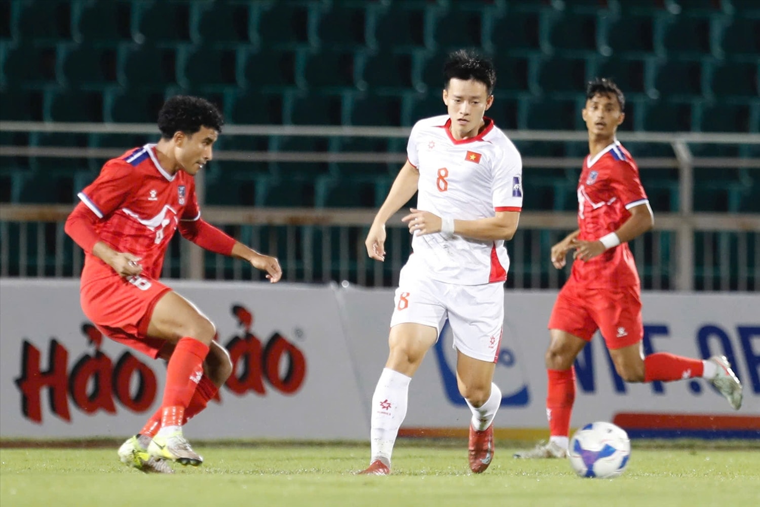 Đội tuyển Việt Nam hiện đang đứng nhì bảng F với 9 điểm tại vòng loại Asian Cup 2027 (Ảnh IT) Đội tuyển Việt Nam hiện đang đứng nhì bảng F với 9 điểm tại vòng loại Asian Cup 2027 (Ảnh IT)