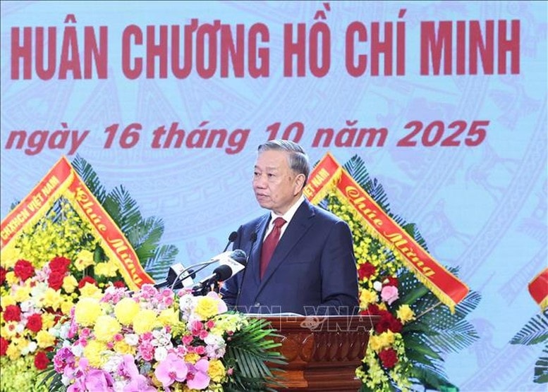 Tổng Bí thư Tô Lâm phát biểu - Ảnh: TTXVN Tổng Bí thư Tô Lâm phát biểu - Ảnh: TTXVN