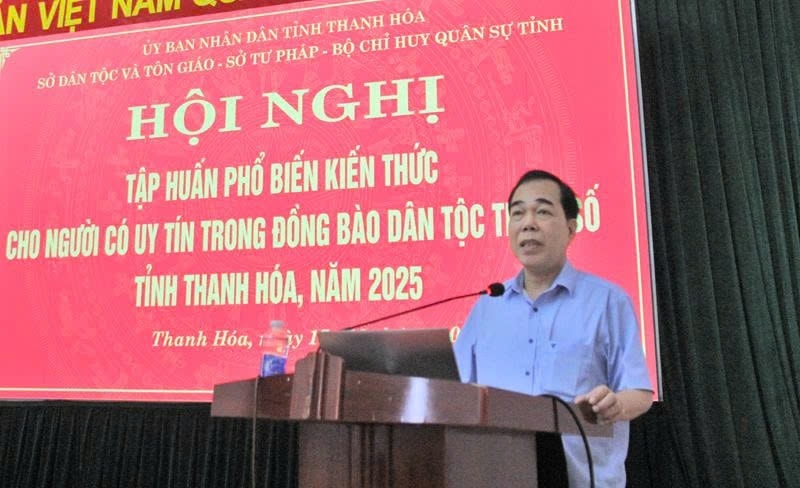 Ông Cầm Bá Tường, Phó Giám đốc Sở Dân tộc và Tôn giáo tỉnh Thanh Hóa, Phát biểu tại hội nghị Ông Cầm Bá Tường, Phó Giám đốc Sở Dân tộc và Tôn giáo tỉnh Thanh Hóa, Phát biểu tại hội nghị