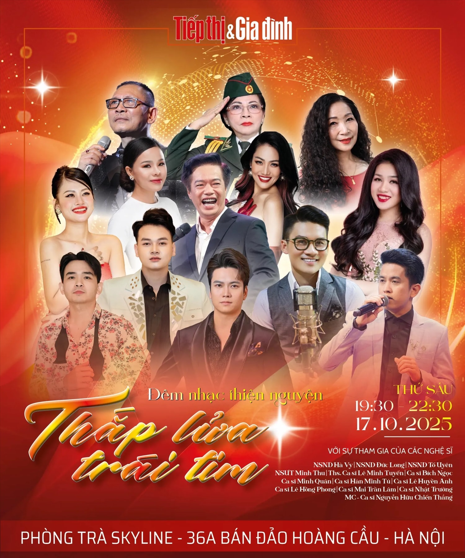 Đêm nhạc thiện nguyện “Thắp lửa trái tim” do tạp chí Tiếp thị & Gia đình tổ chức Đêm nhạc thiện nguyện “Thắp lửa trái tim” do tạp chí Tiếp thị & Gia đình tổ chức