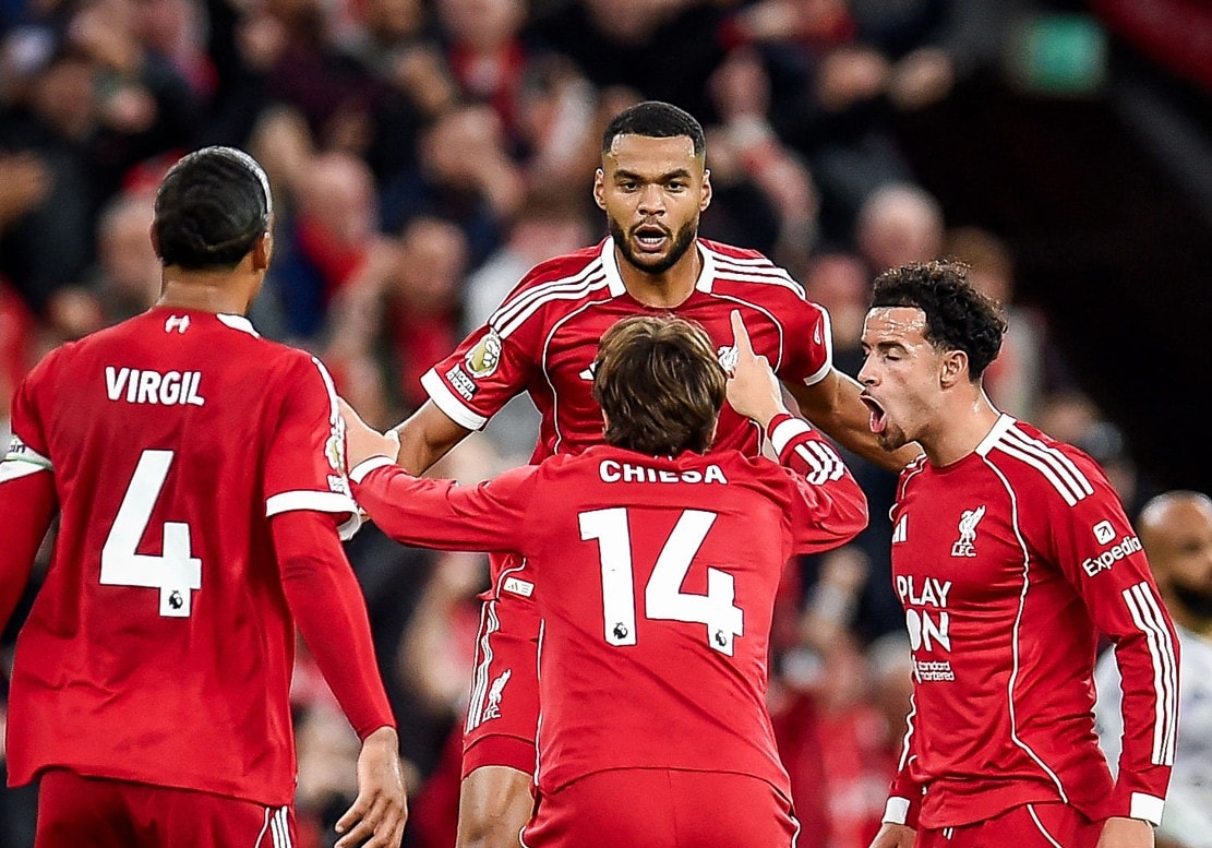 Gakpo quân bình tỷ số 1-1 cho Liverpool (Ảnh IT)