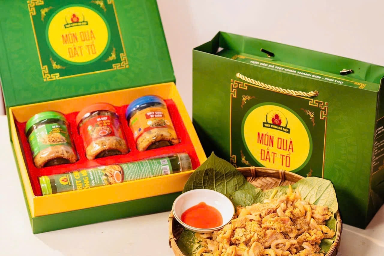 Sản phẩm thịt chua Thanh Sơn – “Món quà Đất Tổ” đặc sản nổi tiếng của tỉnh Phú Thọ, được đóng gói tiện lợi, phù hợp làm quà biếu.