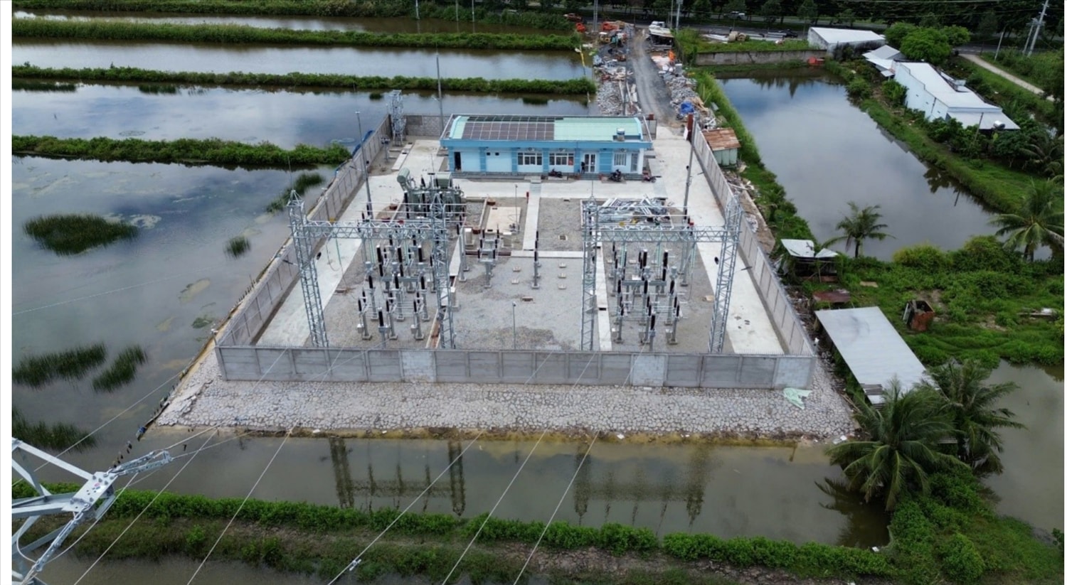Trạm biến áp 110kV Thới Bình, tỉnh Cà Mau vừa được EVNSPC đóng điện ngày 30/9/2025