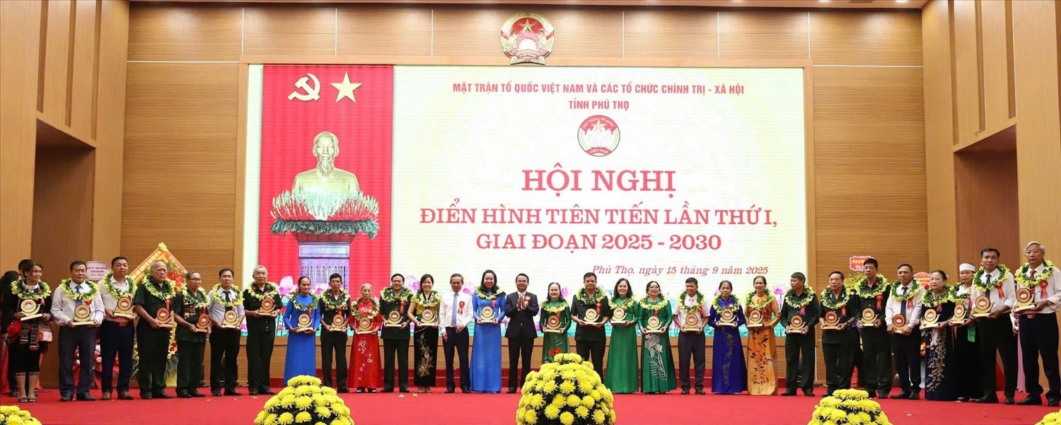 Ủy ban MTTQ Việt Nam và các tổ chức chính trị - xã hội tỉnh Phú Thọ vinh danh các điển hình tiên tiến lần thứ I, giai đoạn 2025 – 2030.