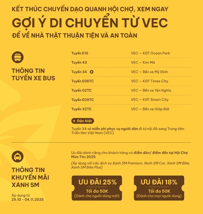 TIN Hướng dẫn sơ đồ tham quan và trải nghiệm Hội chợ Mùa Thu 4