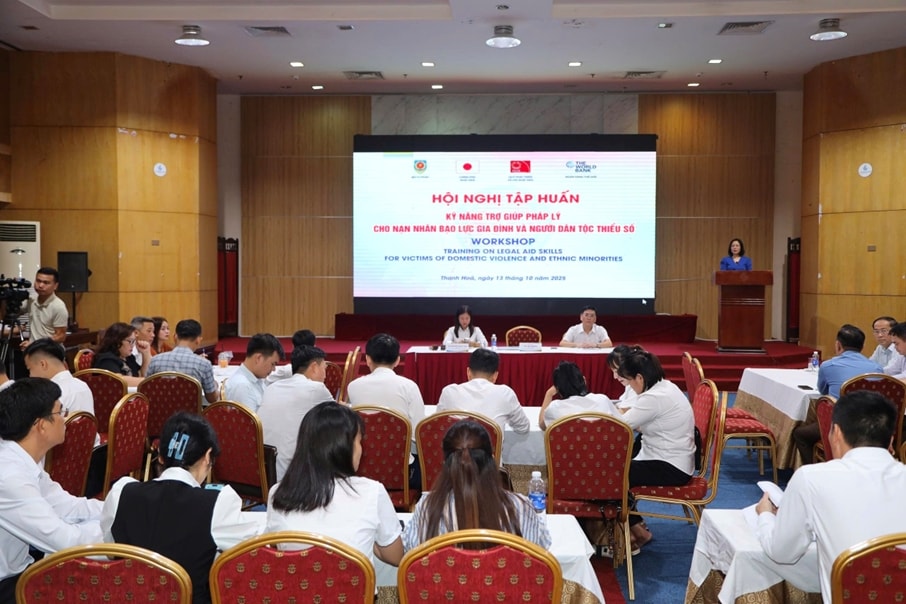 Tập huấn công tác trợ giúp pháp lý tại Thanh Hóa Ảnh: CTV