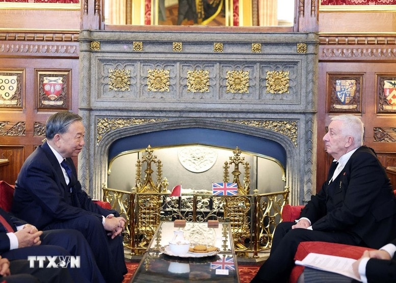 Tổng Bí thư Tô Lâm hội kiến Chủ tịch Hạ viện Anh Lindsay Hoyle 1