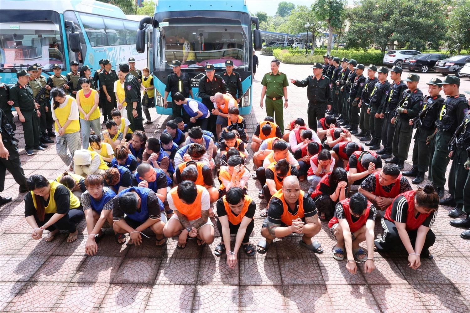 59 đối tượng được di lý về Công an tỉnh Lai Châu 