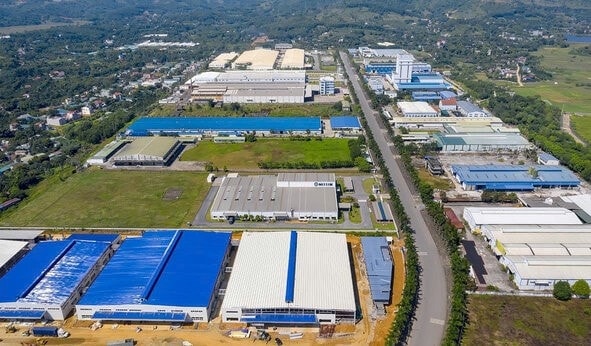 Khu công nghiệp Lương Sơn (tỉnh Hòa Bình cũ) – điểm nhấn trong phát triển công nghiệp vùng Trung du và miền núi phía Bắc. (Ảnh minh họa: Bình Khang).