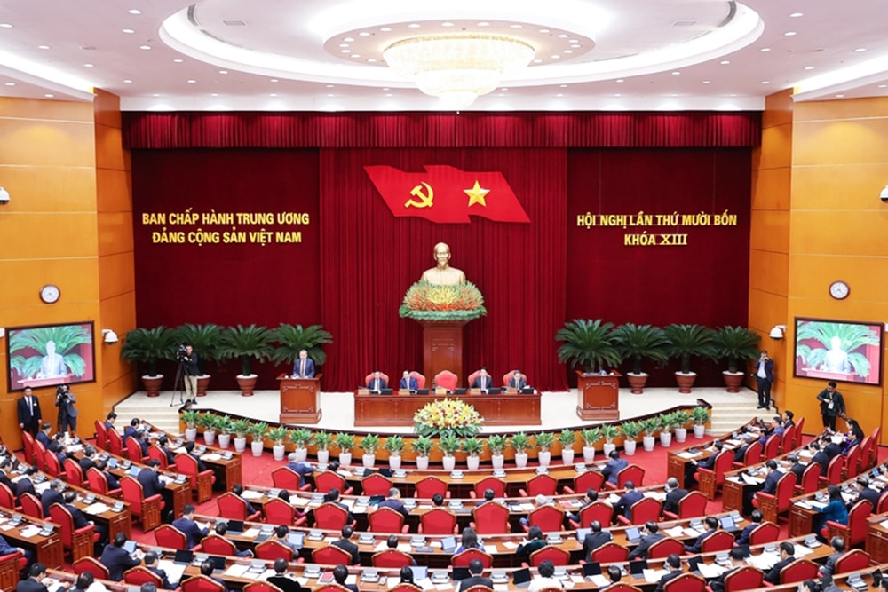 Khai mạc trọng thể Hội nghị lần thứ 14 Ban Chấp hành Trung ương Đảng khóa XIII - Ảnh: VGP/Nhật Bắc