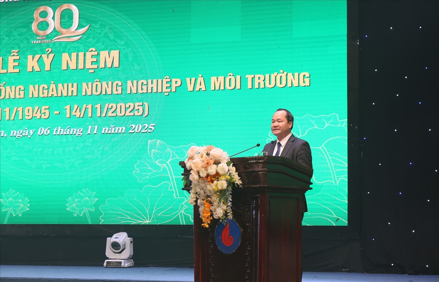 Giám đốc sở Nông nghiệp và Môi trường Hoàng Quốc Việt: Các chỉ tiêu chủ yếu của ngành đều đạt và vượt mục tiêu đề ra - Ảnh: T.H