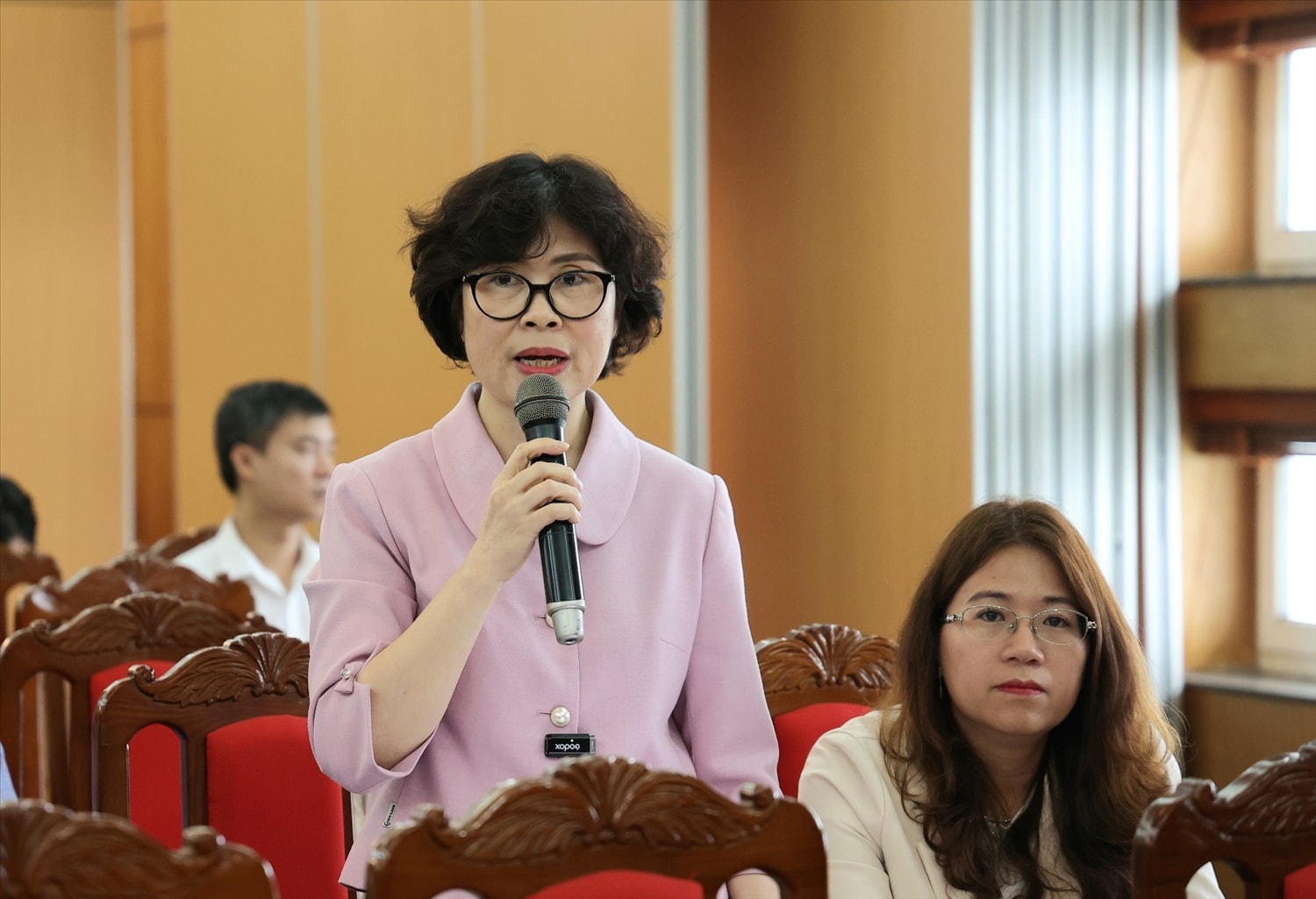 Bác sĩ Đặng Quỳnh Thư, Phòng Quy mô dân số, Cục Dân số phát biểu tại buổi cung cấp thông tin cho báo chí ngày 07/11
