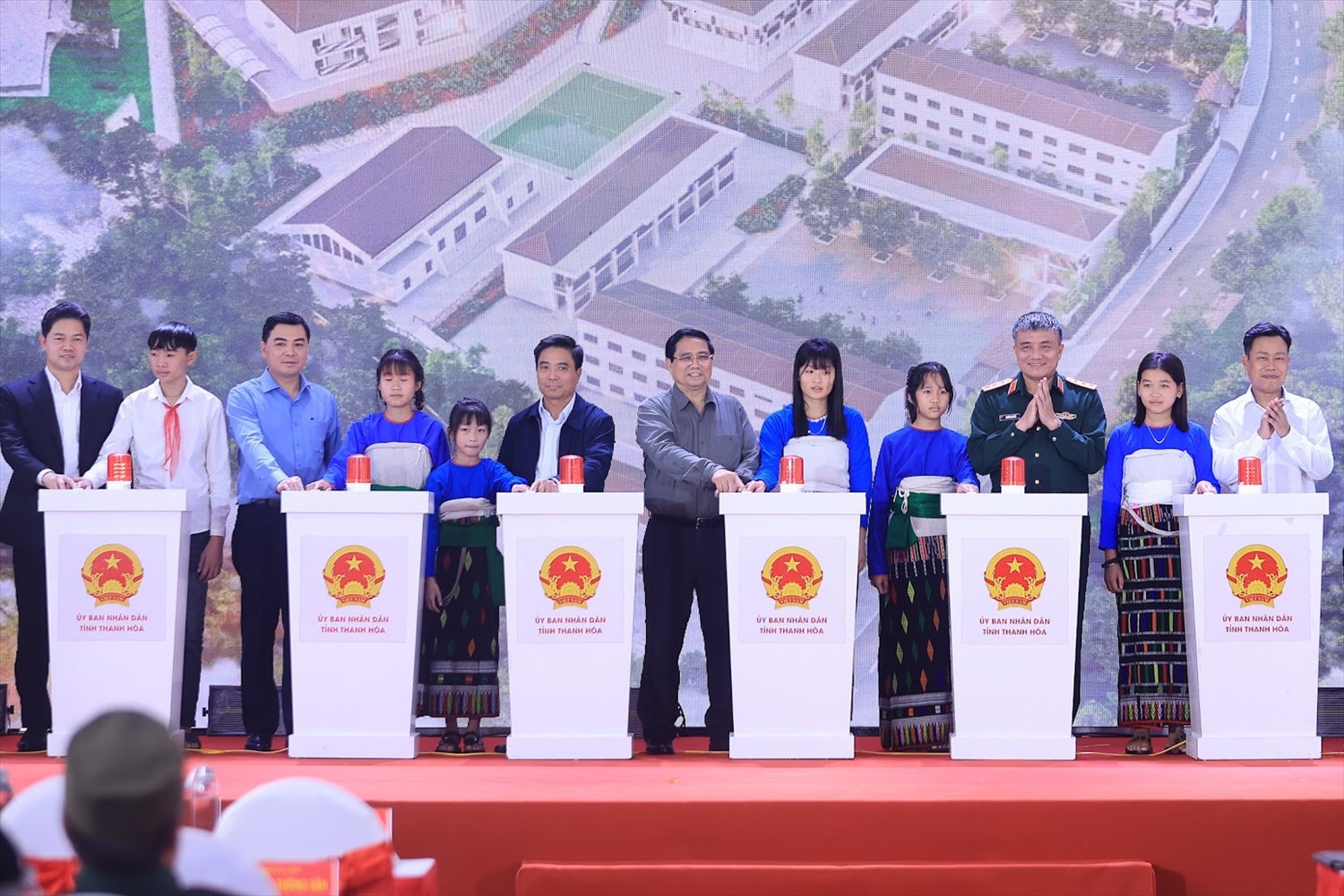 Đồng loạt khởi công xây dựng các trường phổ thông nội trú tại các xã biên giới 