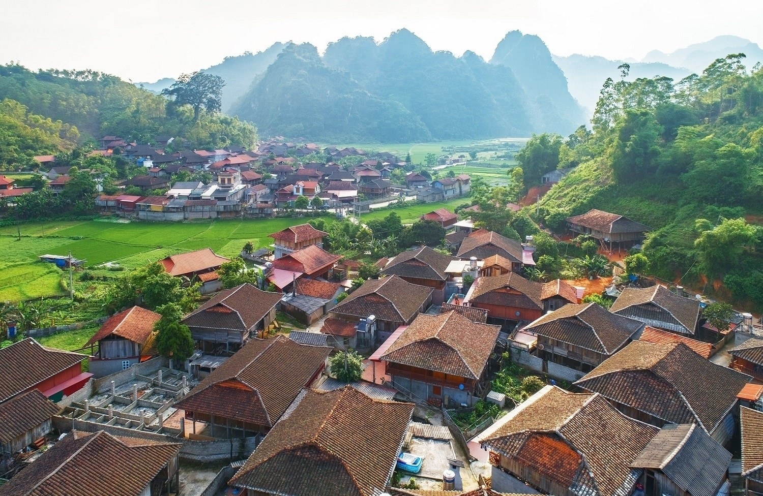 Một góc làng du lịch cộng đồng Hữu Liên (Lạng Sơn)